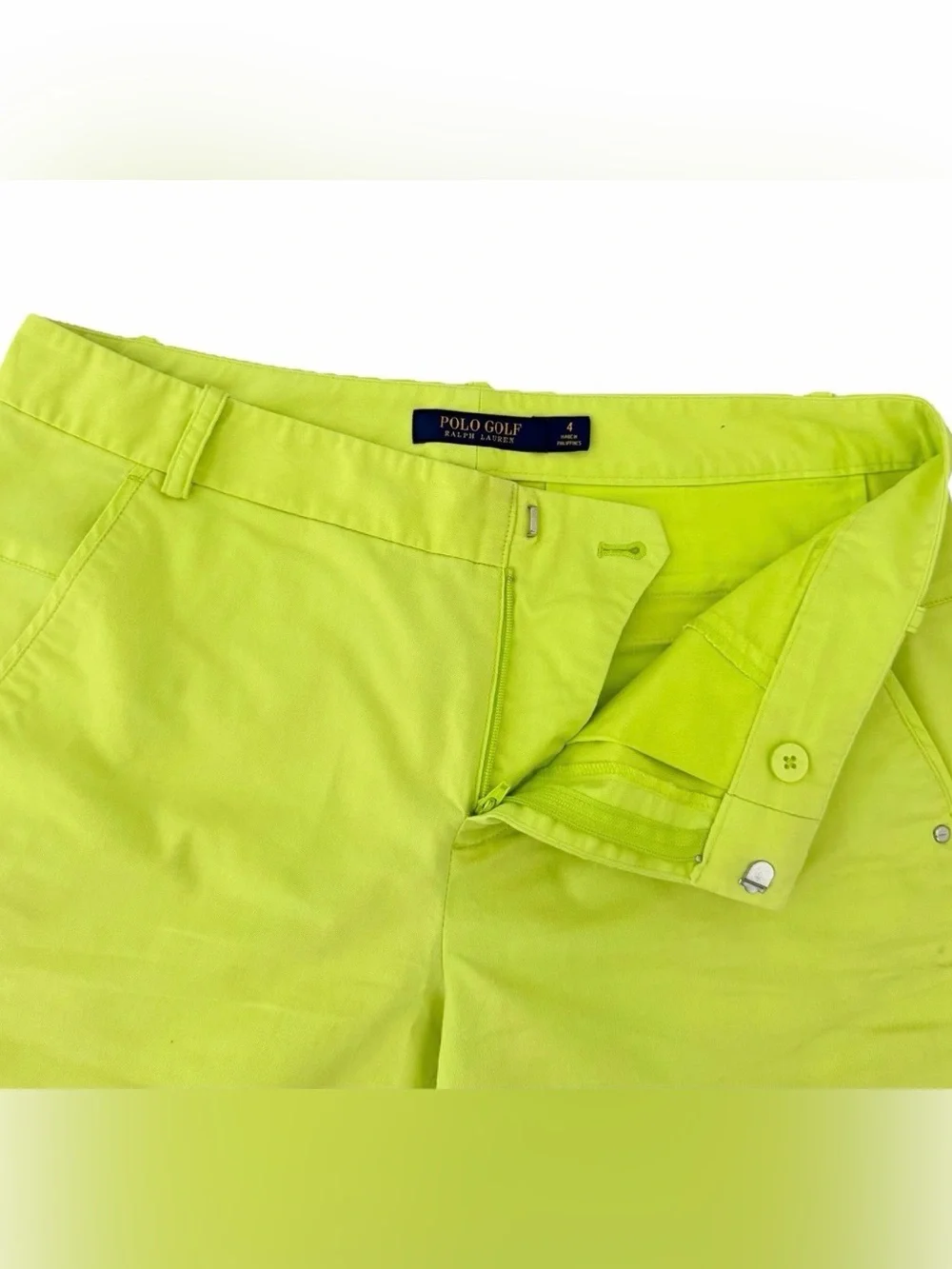 Polo Golf Ralph Lauren Neon Green Golf Shorts Women’s Sz 4 Preppy Country Club